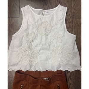Zara flower top size 10